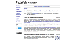 Desktop Screenshot of fyzweb.cz